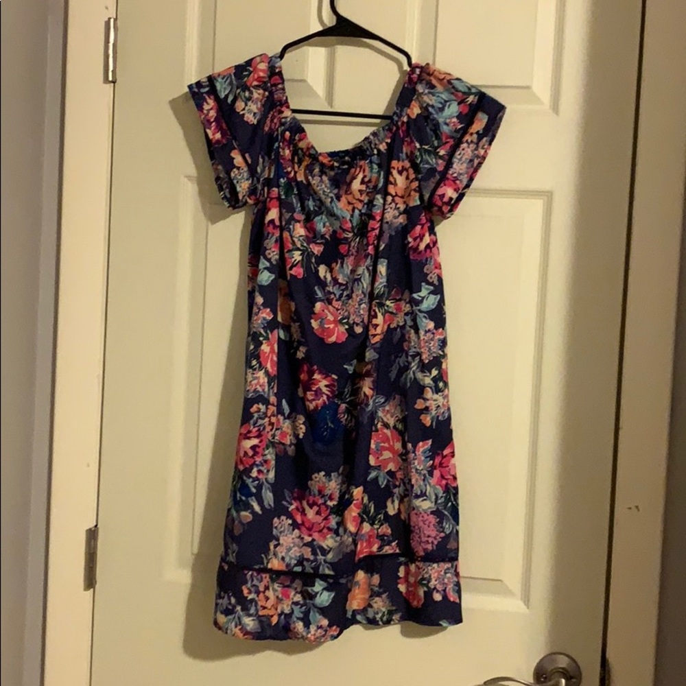 Multi-colored Floral Dress